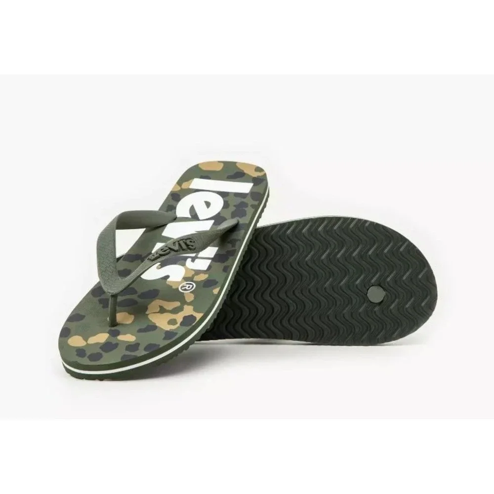 Levi's Men's Dixon Green Flip Flops‎ D6565-0010 Size 11.5